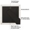 Americanflat Picture Frame with Wide Molding with Mat - Modern Wide Picture Frame - Plexiglass Cover - Hanging Hardware - Includes Easel